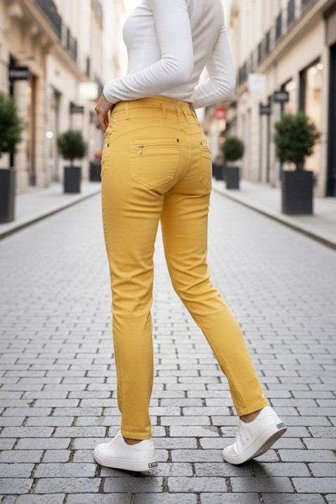 Hlače PRIMOJA YELLOW, Boja: žuta, IVET.HR - MODERNA ODJEĆA