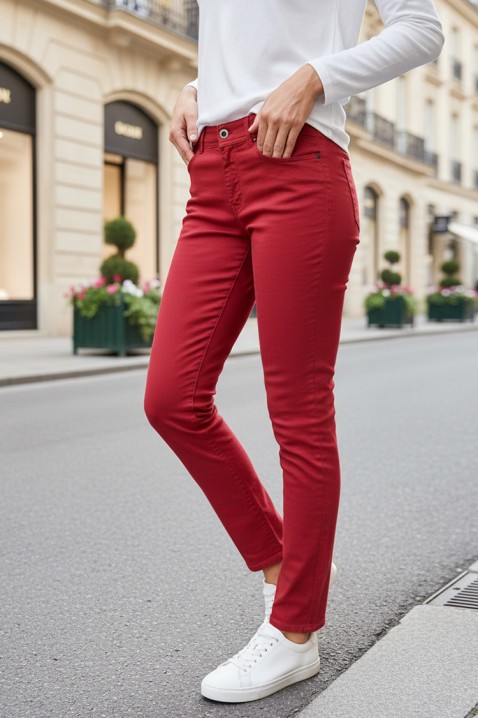 Hlače BERTIZA BORDO, Boja: bordo, IVET.HR - MODERNA ODJEĆA