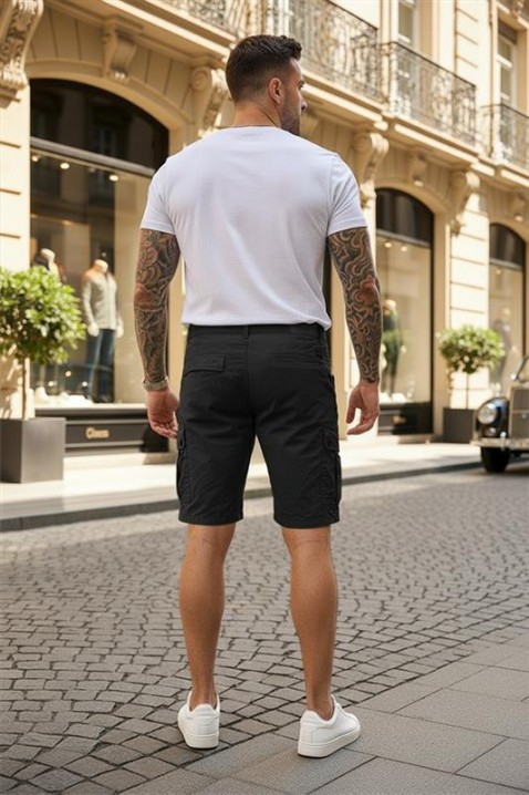 Muške kratke hlače MIRKIZ BLACK, Boja: crna, IVET.HR - MODERNA ODJEĆA