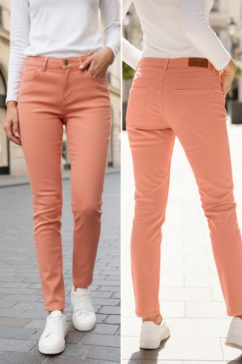 Hlače FREFIDA, Boja: breskva, IVET.HR - MODERNA ODJEĆA