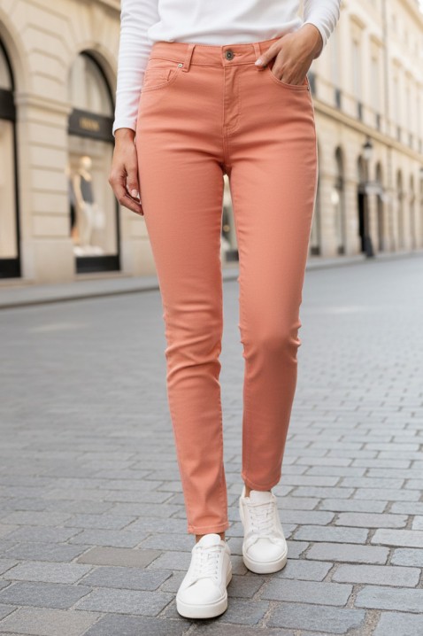 Hlače FREFIDA, Boja: breskva, IVET.HR - MODERNA ODJEĆA