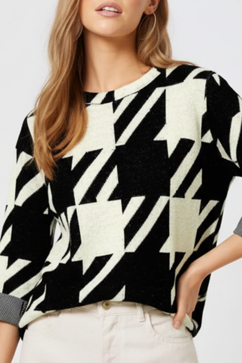 Ženska bluza NORFILMA, Boja: crna i bijela, IVET.HR - MODERNA ODJEĆA