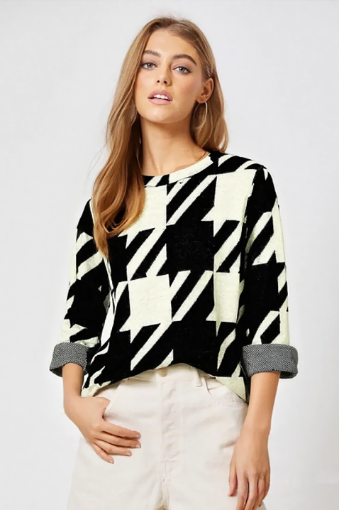 Ženska bluza NORFILMA, Boja: crna i bijela, IVET.HR - MODERNA ODJEĆA