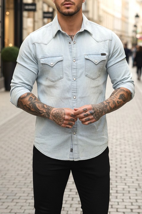 Muška košulja TORMER SKY, Boja: svijetlo plava, IVET.HR - MODERNA ODJEĆA