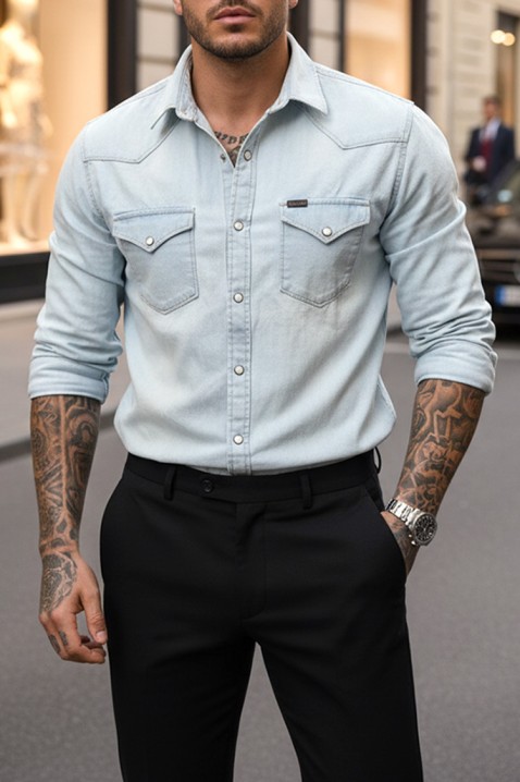 Muška košulja TORMER SKY, Boja: svijetlo plava, IVET.HR - MODERNA ODJEĆA