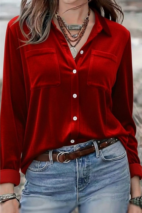 Ženska košulja GILVELZA RED, Boja: crvena, IVET.HR - MODERNA ODJEĆA