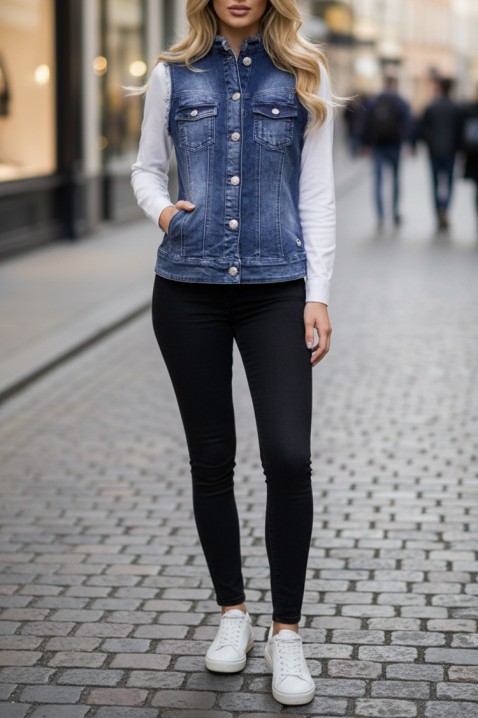 Prsluk FALZENA NAVY, Boja: tamnoplava, IVET.HR - MODERNA ODJEĆA