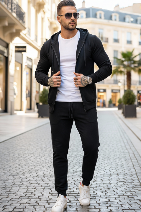 Muški komplet PAXEN BLACK, Boja: crna, IVET.HR - MODERNA ODJEĆA