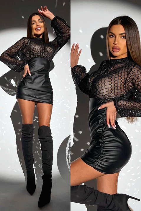 Haljina MREZIYANA, Boja: crna, IVET.HR - MODERNA ODJEĆA