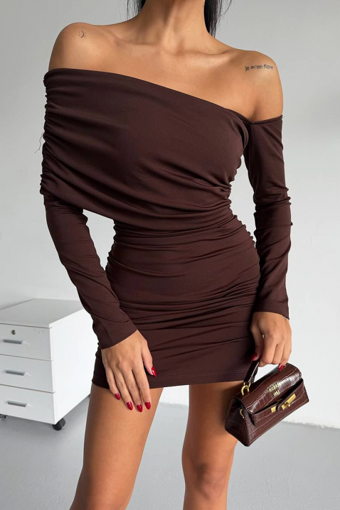 Haljina LESGONZA BROWN, Boja: smeđa, IVET.HR - MODERNA ODJEĆA