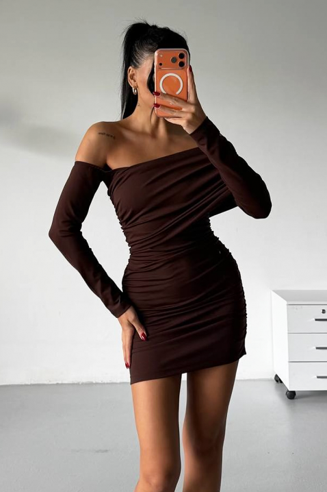 Haljina LESGONZA BROWN, Boja: smeđa, IVET.HR - MODERNA ODJEĆA