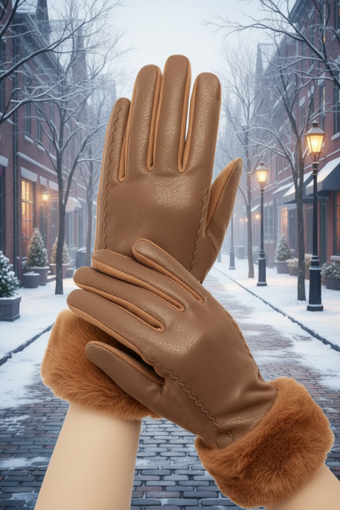 Ženske rukavice POLIARZA CAMEL, Boja: svjetlosmeđa, IVET.HR - MODERNA ODJEĆA