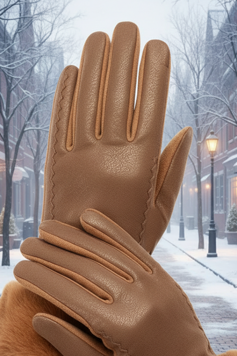 Ženske rukavice POLIARZA CAMEL, Boja: svjetlosmeđa, IVET.HR - MODERNA ODJEĆA