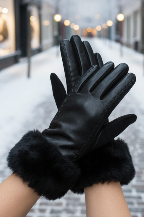 Ženske rukavice POLIARZA BLACK, Boja: crna, IVET.HR - MODERNA ODJEĆA