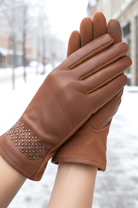 Ženske rukavice VAKALZA CAMEL, Boja: svjetlosmeđa, IVET.HR - MODERNA ODJEĆA