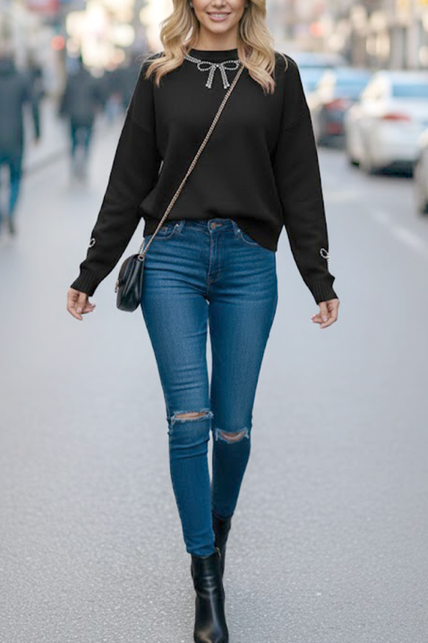 Džemper GLEMALDA BLACK, Boja: crna, IVET.HR - MODERNA ODJEĆA