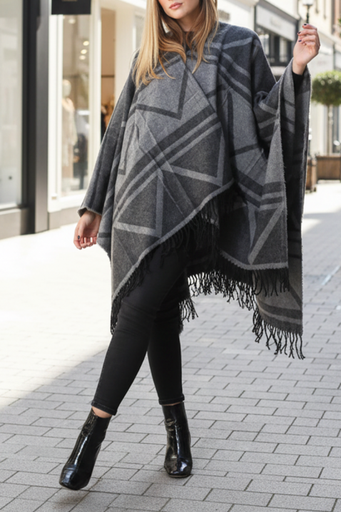 Pončo PONVILDA, Boja: siva, IVET.HR - MODERNA ODJEĆA