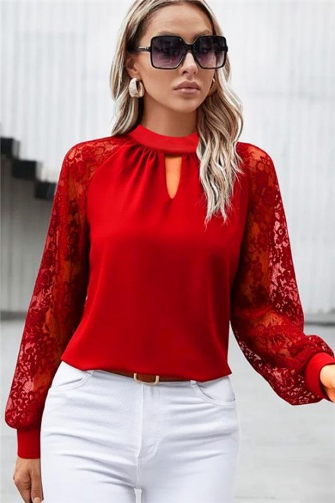 Ženska bluza BRENDOLZA RED, Boja: crvena, IVET.HR - MODERNA ODJEĆA