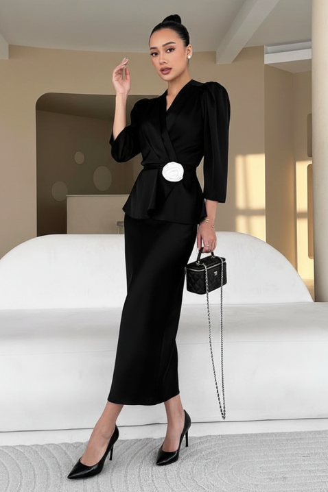 Komplet SATELZA BLACK, Boja: crna, IVET.HR - MODERNA ODJEĆA