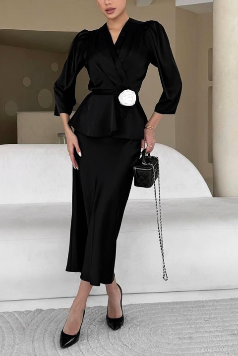 Komplet SATELZA BLACK, Boja: crna, IVET.HR - MODERNA ODJEĆA