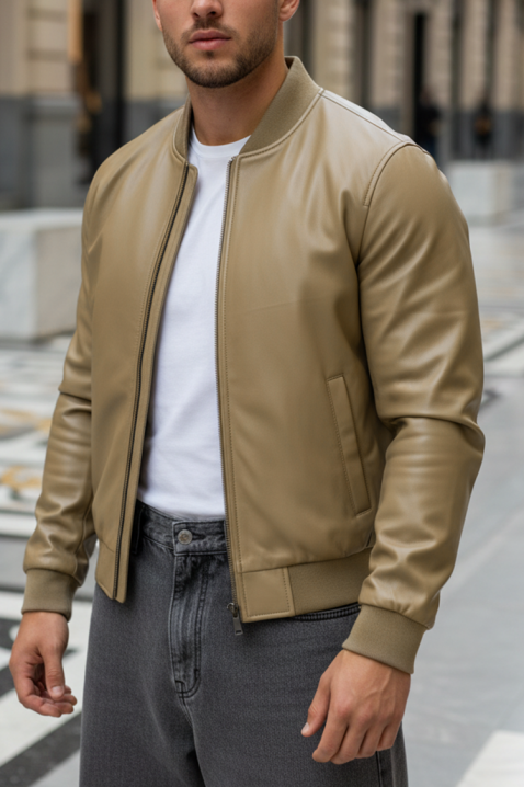 Muška jakna MOBEZO, Boja: bež, IVET.HR - MODERNA ODJEĆA