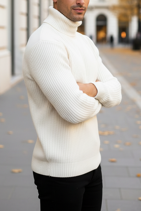 Muški džemper BERFEN WHITE, Boja: bijela, IVET.HR - MODERNA ODJEĆA