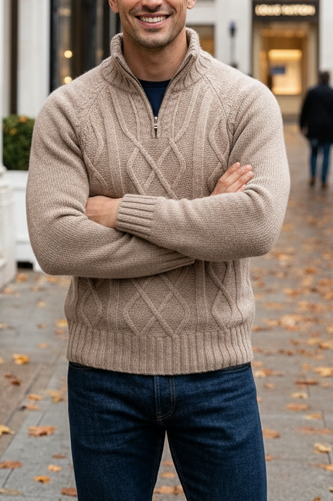 Muški džemper MOXORO BEIGE, Boja: bež, IVET.HR - MODERNA ODJEĆA