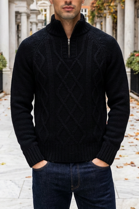 Muški džemper MOXORO BLACK, Boja: crna, IVET.HR - MODERNA ODJEĆA