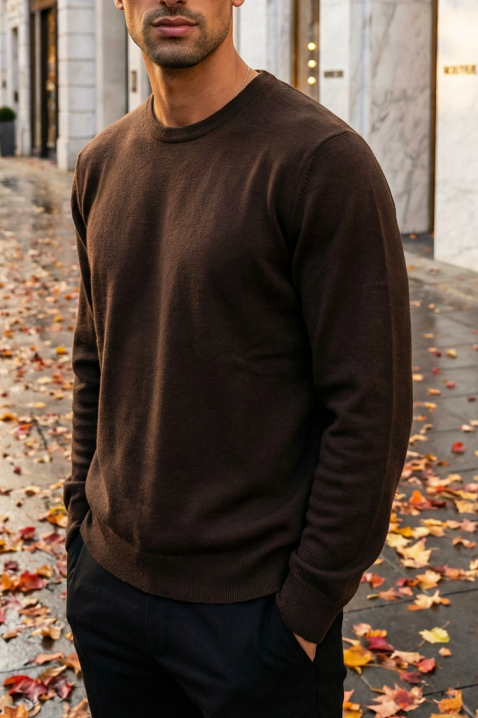 Muški džemper MILFIN BROWN, Boja: smeđa, IVET.HR - MODERNA ODJEĆA