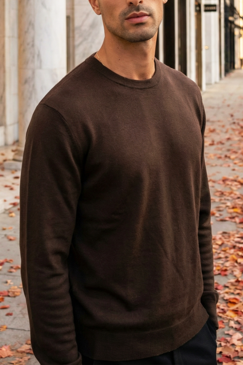 Muški džemper MILFIN BROWN, Boja: smeđa, IVET.HR - MODERNA ODJEĆA