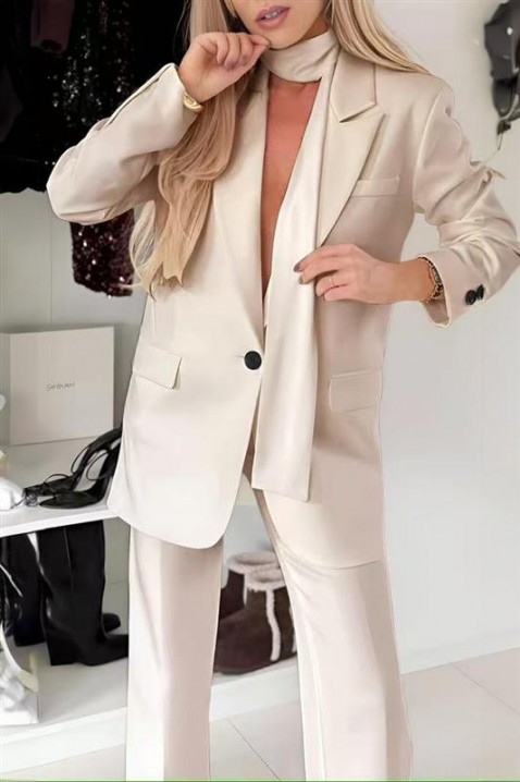 Komplet DALVENZA ECRU, Boja: drap, IVET.HR - MODERNA ODJEĆA