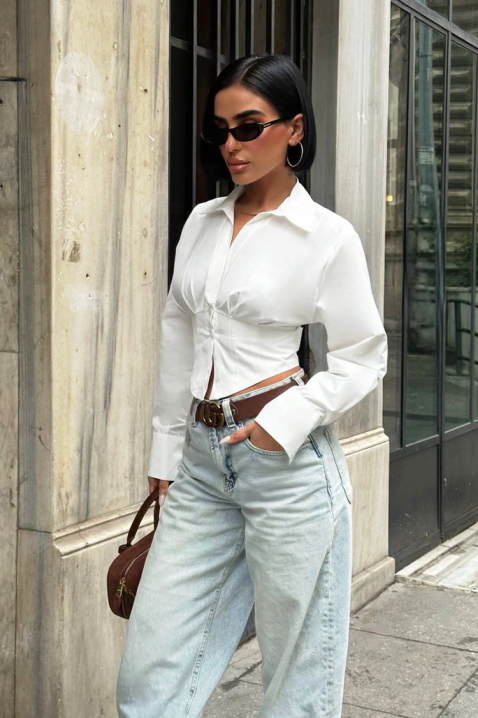 Ženska košulja BANSOLTA WHITE, Boja: bijela, IVET.HR - MODERNA ODJEĆA