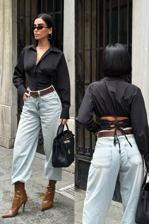 Ženska košulja BANSOLTA BLACK, Boja: crna, IVET.HR - MODERNA ODJEĆA