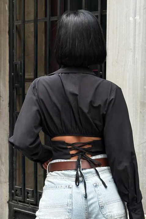 Ženska košulja BANSOLTA BLACK, Boja: crna, IVET.HR - MODERNA ODJEĆA