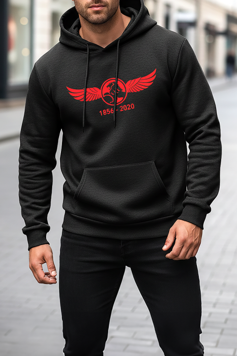 Muška dukserica MIKELO, Boja: crna, IVET.HR - MODERNA ODJEĆA