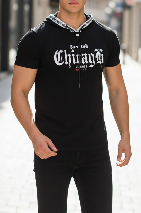 Muška majica PRILGO BLACK, Boja: crna, IVET.HR - MODERNA ODJEĆA