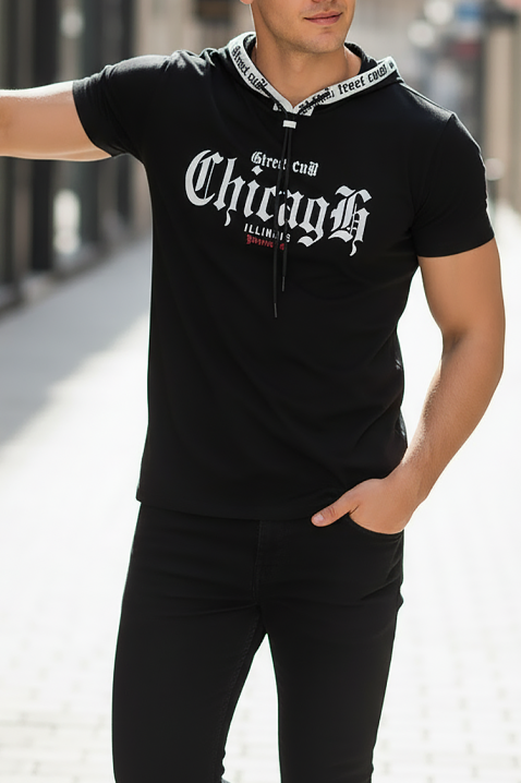 Muška majica PRILGO BLACK, Boja: crna, IVET.HR - MODERNA ODJEĆA