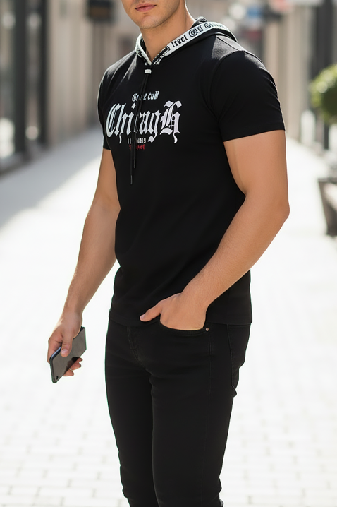 Muška majica PRILGO BLACK, Boja: crna, IVET.HR - MODERNA ODJEĆA