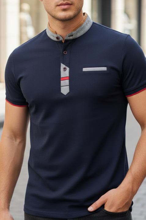 Muška majica MAGZO NAVY, Boja: tamnoplava, IVET.HR - MODERNA ODJEĆA