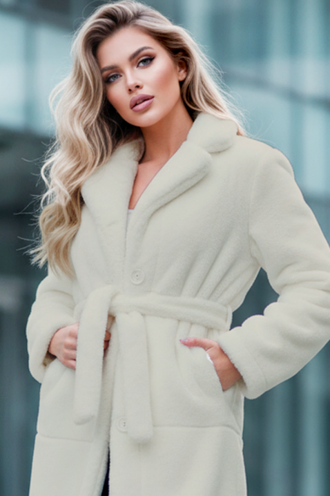 Kaput DOLEZIMA WHITE, Boja: bijela, IVET.HR - MODERNA ODJEĆA