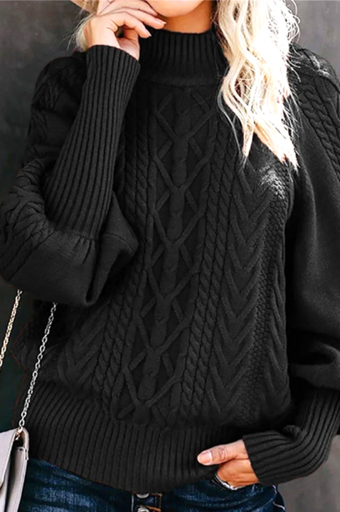 Džemper TERMOLGA BLACK, Boja: crna, IVET.HR - MODERNA ODJEĆA