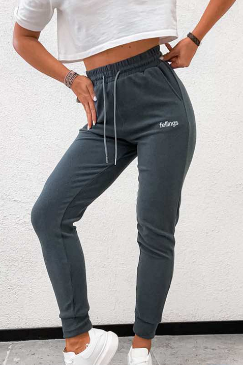 Sportske hlače FIOMELJA, Boja: siva, IVET.HR - MODERNA ODJEĆA