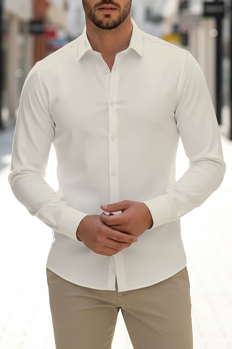 Muška košulja FERIZO ECRU, Boja: drap, IVET.HR - MODERNA ODJEĆA