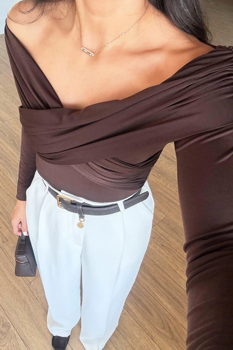 Ženska bluza DIOVERA BROWN, Boja: smeđa, IVET.HR - MODERNA ODJEĆA