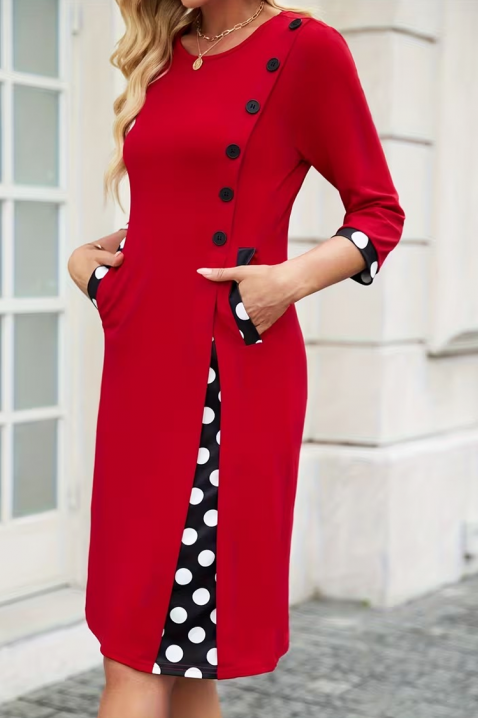 Haljina LILMERVA, Boja: crvena, IVET.HR - MODERNA ODJEĆA