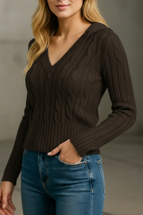 Džemper GRANDILA BROWN, Boja: smeđa, IVET.HR - MODERNA ODJEĆA