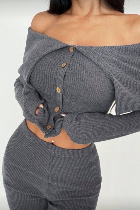 Komplet DRAVILDA, Boja: siva, IVET.HR - MODERNA ODJEĆA