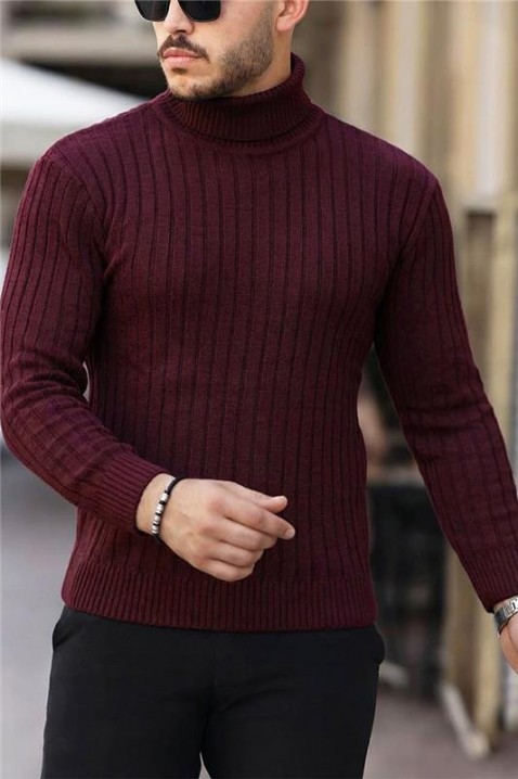 Muški džemper RACHERO BORDO, Boja: bordo, IVET.HR - MODERNA ODJEĆA