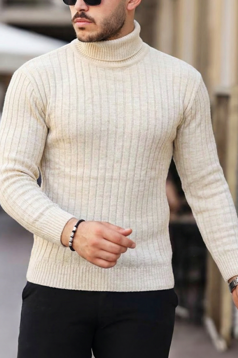 Muški džemper RACHERO ECRU, Boja: drap, IVET.HR - MODERNA ODJEĆA