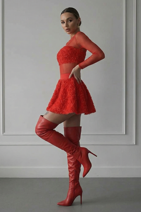 Komplet ZANRENDA RED, Boja: crvena, IVET.HR - MODERNA ODJEĆA